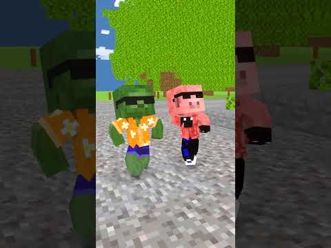 I Always Protect You- My younger sister-   -monster school #minecraft  #shorts