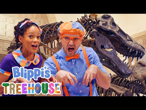 Blippi's Treehouse - Dinosaurs! | Amazon Kids Original | Educational Videos for Kids | Blippi Toys