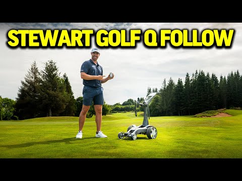 Walk Like a Pro with The Stewart Golf Q Follow Electric Trolley