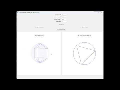 Dimensional Sphere Python Generator