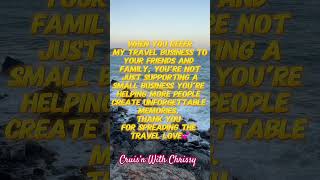 The Best Compliment? Referring My Travel Business! ❤️✈️ #SupportSmallBusiness”