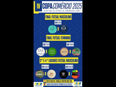Final da Copa Comércio de Futsal ! - Comendador Gomes/MG