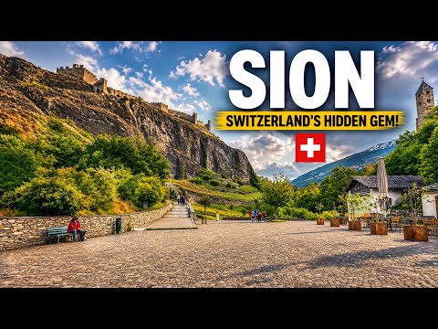 SION, SWITZERLAND 🇨🇭 | Ultimate Walking Tour of the City & Its Famous Castles