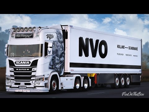 ETS2 1.43 Scania R520 V8 - A Coruña → León | Euro Truck Simulator 2