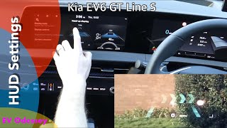 Kia EV6 GT Line S Head Up Display (HUD) Settings