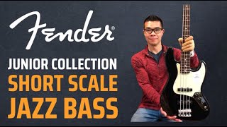 Video thumbnail for Fender short scale Jazz Bass Junior Collection Demo & Review by Jonathan Wong 458 Music