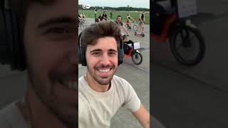 Download lagu Silent bike concert through a former Berlin airfield #shorts mp3