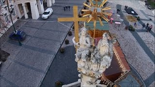 preview picture of video 'DJI Phantom Szekszárd Béla Király tér karácsony'