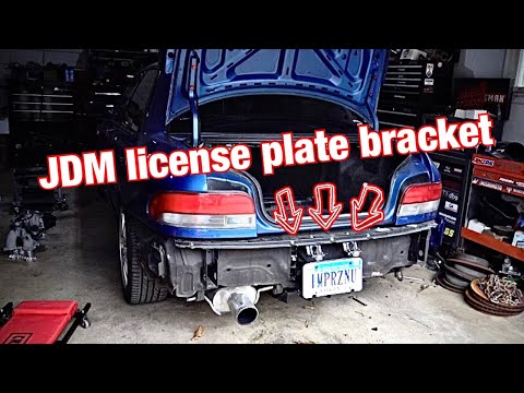 Installing A JDM License Plate Bracket On My Subaru GC8