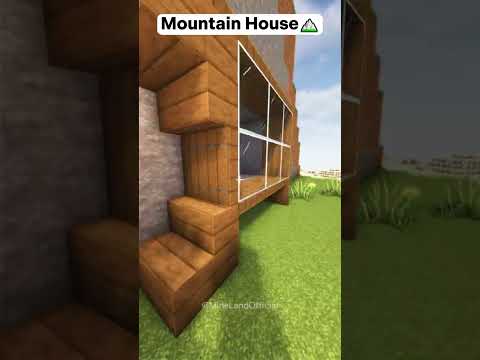 INSANE Minecraft Mountain Mansion! #shorts