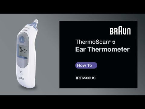 Braun ThermoScan 5 Ear Thermometer IRT6500/IRT6020 - How to Change from Fahrenheit to Celsius
