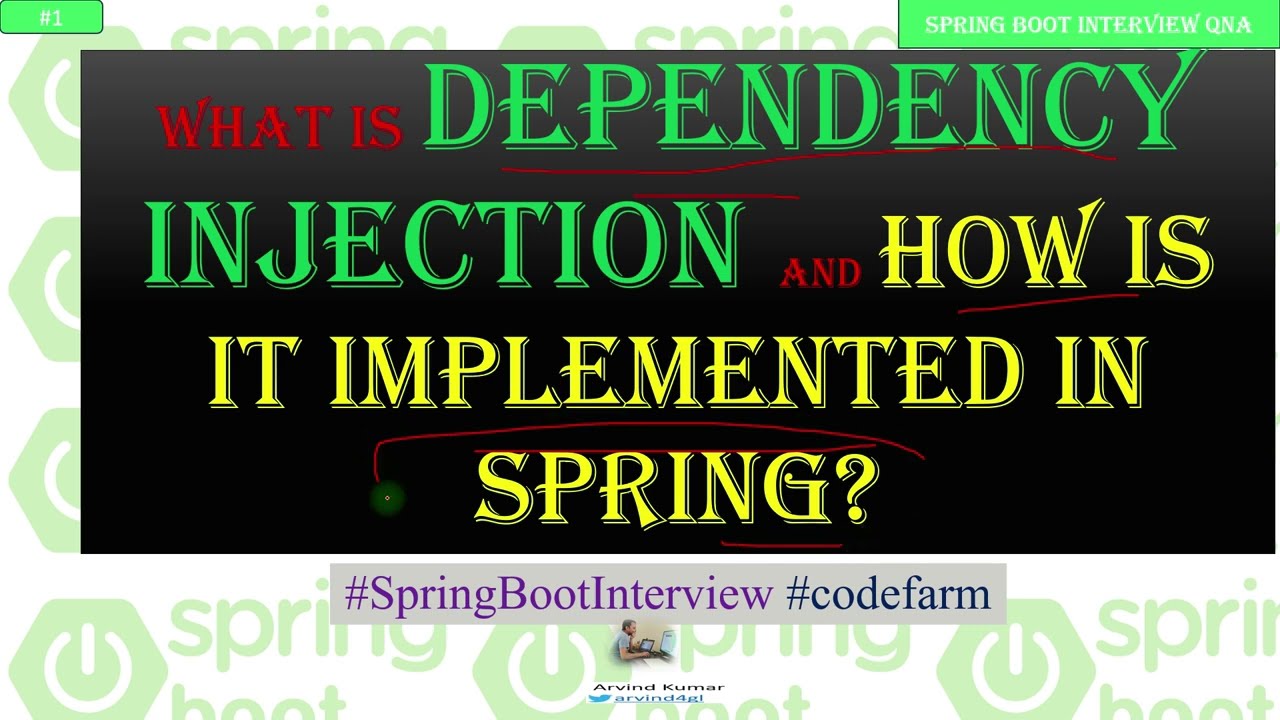 What is Dependency Injection +  Spring Boot | Spring Boot Interview QnA |  #springbootinterview