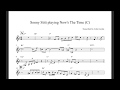 Sonny Stitt — "Now's The Time" (Live, 1964) Concert Pitch transcription