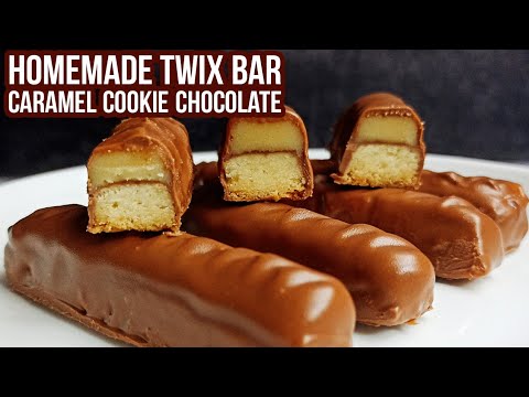 Homemade TWIX Bars Recipe: Irresistible Caramel Cookie Chocolate Delight | Easy Christmas treats!