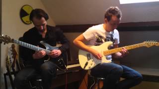 Hibria - steel lord on wheels guitar solo cover (Gaabh & Lykan)