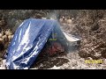 Sheep farm winter season Himalayan shepherds life snow fall cooking meat curry making food
