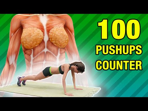 50 Knee Push Ups Challenge Beginner Arm and Chest Toning