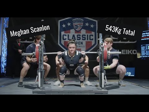 Meghan Scanlon 1st place 63kg 543kg total PA Nationals 2024