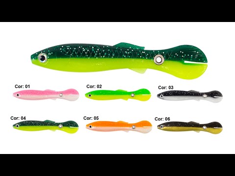 Vídeo Isca Soft Bait Albatroz Guppy 100
