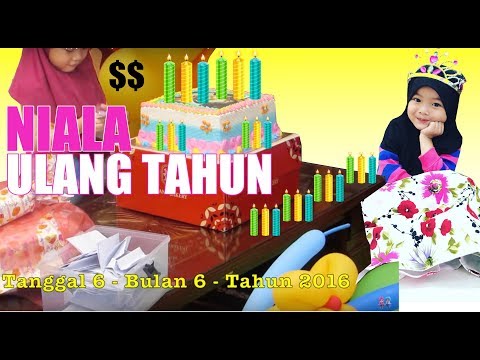 MERIAHNYA ULANG TAHUN NIALA Ke 5 - Happy Birthday Niala 5th Cake Birthday @lifiatubehd