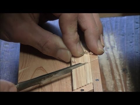 若い建具職人が組子細工を作ってみた　その１　Japanese craftsmanship　"Kumiko"　no.1