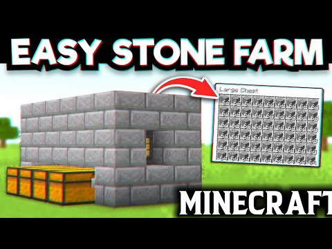 MINECRAFT STONE GENERATOR: AFK 9800+ PER HOUR # MINECRAFTFARM#