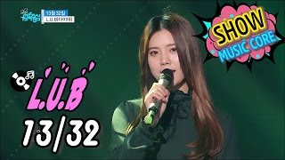 [HOT] L.U.B(DIA) - 13months 32days, L.U.B - 13월 32일 Show Music core 20170114