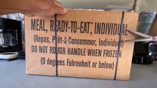 Unboxing an MRE Box! Meals Ready to Eat!