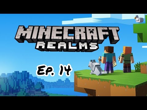 TheHeroIsElias - Realms Multiplayer Survival Ep. 14 - Train Station + Cave and Cliff Update News - Minecraft PE