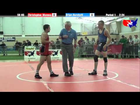 Christopher Moreno vs. Brian Burchett at 2013 ASICS FILA Cadet Nationals - GR