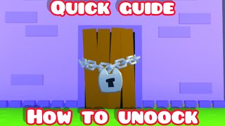 How to unlock the locked door in pet simulator x