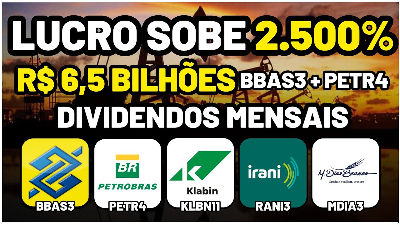MEGA DIVIDENDOS: RANI3! PETR3 e BBAS3: NEGÓCIO DE BILHÕES! SUZB3 KLBN11: OPORTUNIDADE? MDIA3: MENSAL