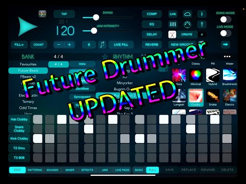 Future Drummer - UPDATED - Send & Receive Grooves from Other Drummers - Tutorial for the iPad