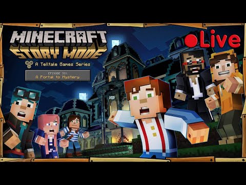 Minecraft Story Mode - A Portal To Mystery - 🔴 Live