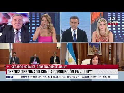 Gerardo Morales, Gobernador de Jujuy: "Hay que dejar que actúe la justicia"