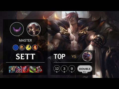 Sett Top vs Poppy - EUW Master Patch 12.5