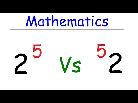 Math - Addition, Multiplication, Exponents, & Tetration Video