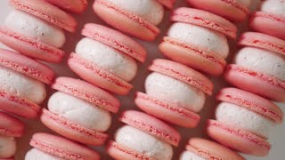 딸기우유 마카롱 만들기 Strawberry Milk Macarons Recipe | 한세 HANSE