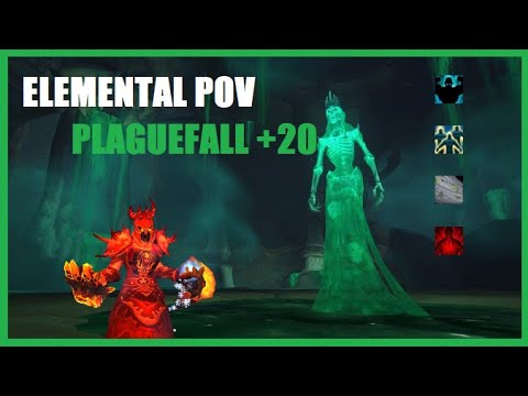 Phionie | Shadowlands Mythic + 20 Plaguefall [TIMED] | Elemental Shaman PoV