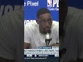 Bam Adebayo speaks on playing the 76ers without Joel Embiid in Game 1 #shorts