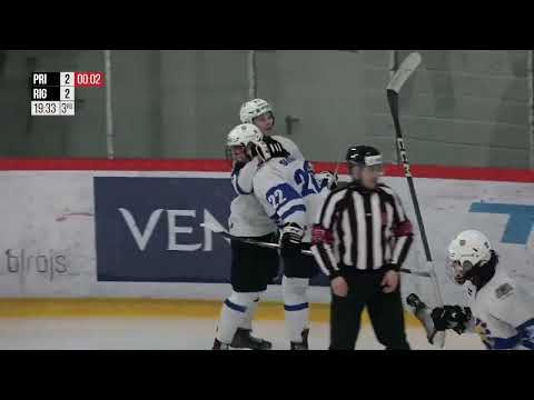 Optibet Hokeja līga. Prizma  - HS Rīga. Spēles labākie momenti.(03.02.2024.)