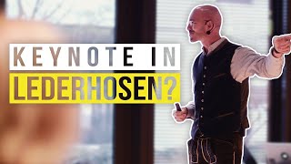 Wiesn 2018: No Keynote in Munich without Lederhosen - of course