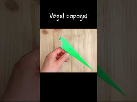 Vögel papagei basteln mit Kindern
