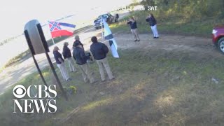 White supremacists seen filming in front of Emmett Till memorial