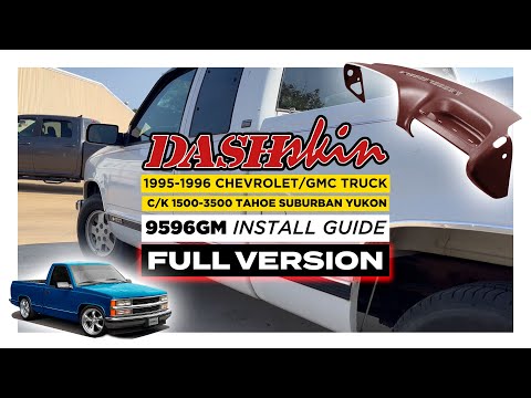 EXTENDED FULL VERSION • HOW TO: DashSkin Dash Cover Installation for 95-95 CHEVY/GMC C/K 1500-3500