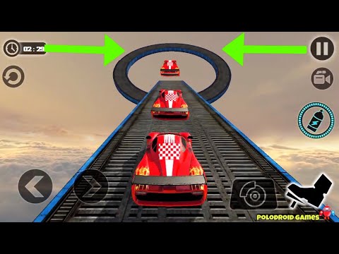 Impossible Stunt Car Tracks 3D: Red Car Driving Stunts Levels 10, 11 & 12 - Android GamePlay 2020