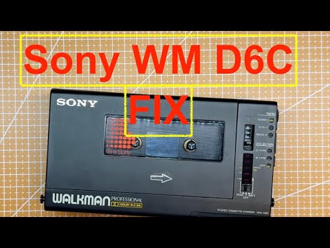 SONY WM D6C professional walkman cassette player recorder repair fix #diy #repair E0123