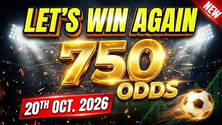 Football Predictions Today | FREE Betting Tips | 750 Odds 🔥 | Over 1.5 Goals | 1