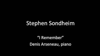 Stephen Sondheim - I Remember