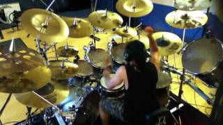 Recording drum tracks for the Primal Fear song 